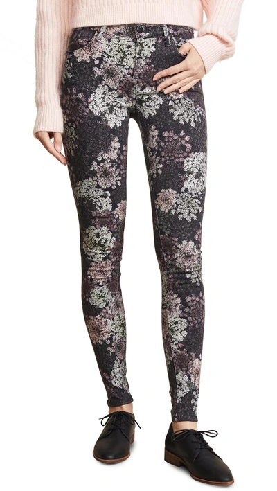 Shop J Brand 620 Mid Rise Super Skinny Jeans In Queen Anne's Lace
