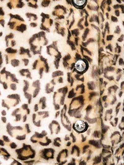 Shop Shrimps Faux-fur Leopard Coat - Neutrals