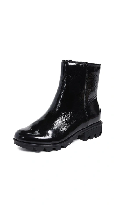 Shop Sorel Phoenix Zip Booties In Black