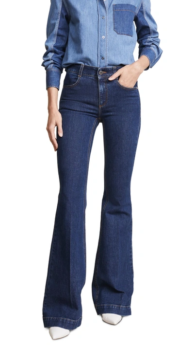 Shop Stella Mccartney The 70's Flare Jeans In Midnight