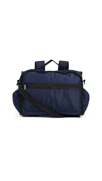 Shop Lesportsac Rebecca Convertible Diaper Bag Backpack In Navy