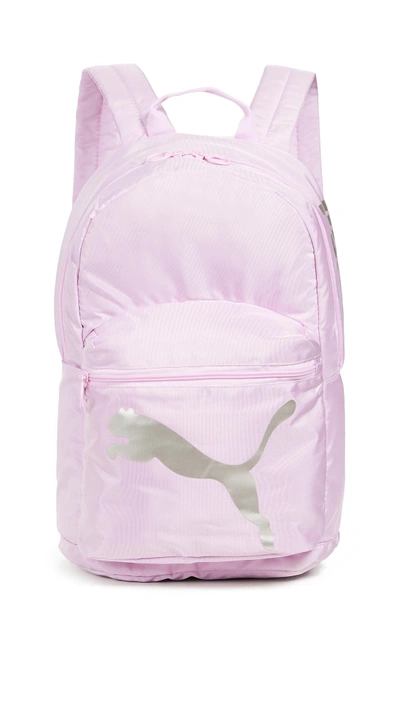 Shop Puma Essential Backpack In Light Pastel Purple