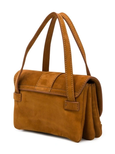 Shop Jacquemus Foldover Mini Handbag - Brown