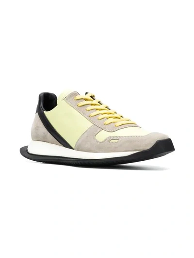 Shop Rick Owens New Runner Lace-up Sneakers - Grey