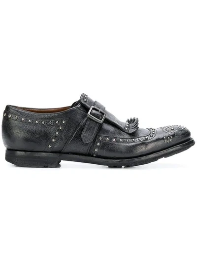 studded monk shoes