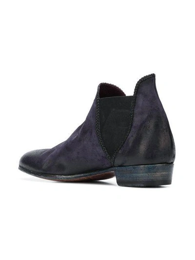 Shop Lidfort Cropped Chelsea Boots - Blue
