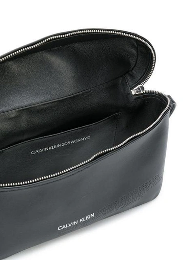 Shop Calvin Klein 205w39nyc Embossed Crpssbody Bag In Black