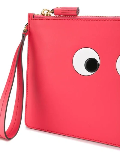 Shop Anya Hindmarch Mini Square Clutch Bag - Pink