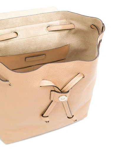 Shop Michael Michael Kors Branded Backpack - Neutrals