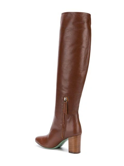 Shop Paola D'arcano Knee Length Boots - Brown