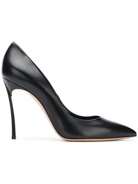 Casadei Blade Pumps In Black Leather | ModeSens