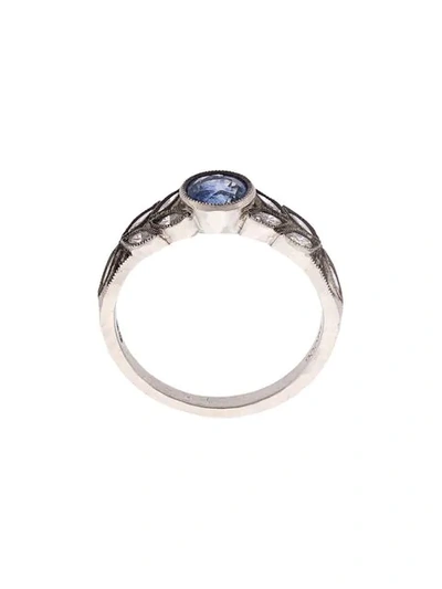 Shop Cathy Waterman Garland Ring In Blue