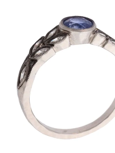 Shop Cathy Waterman Garland Ring In Blue