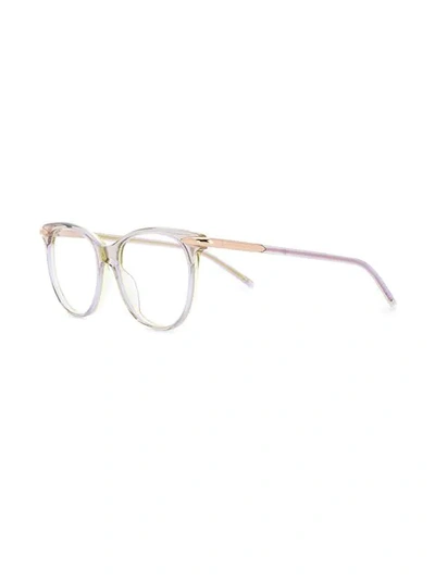Shop Pomellato Eyewear Transparent Frame Glasses - Neutrals