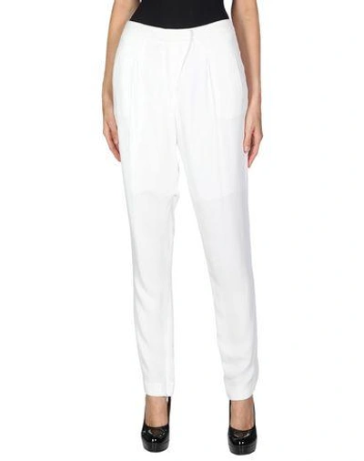 Shop Sandro Casual Pants In White