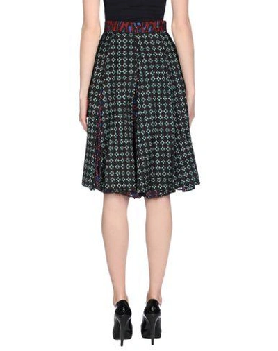 Shop Michel Klein 3/4 Length Skirts In Black