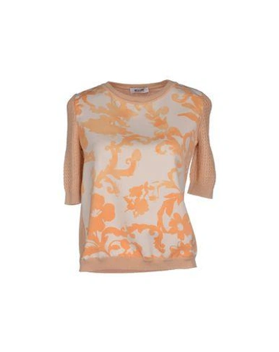 Shop Moschino Cheap And Chic Sweaters In Apricot