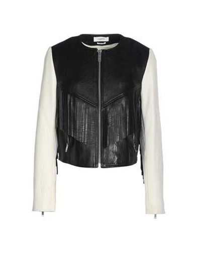 Shop Isabel Marant Étoile Leather Jacket In Black