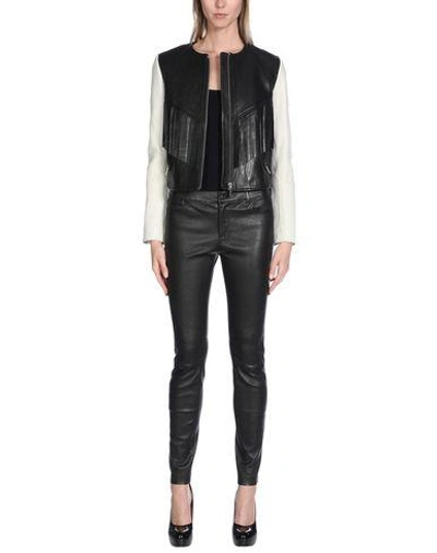 Shop Isabel Marant Étoile Leather Jacket In Black