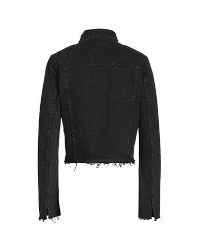 Shop Re/done Denim Jacket In Black