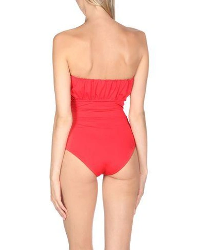 Shop Id Sarrieri One-piece Swimsuits In Red