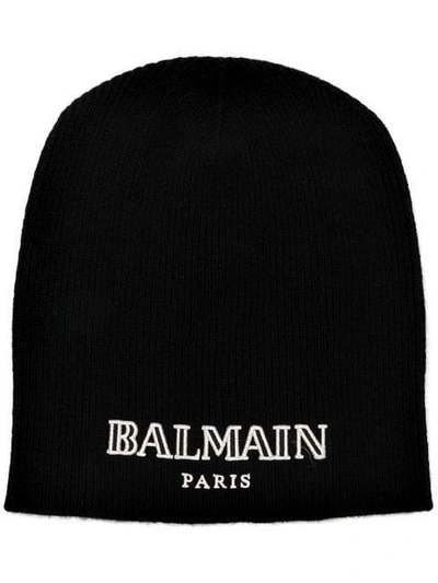 cashmere logo embroidered beanie