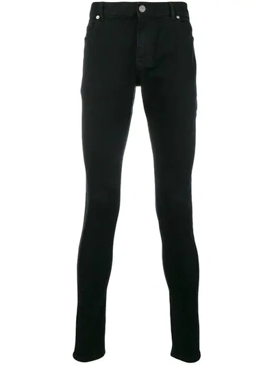 Balmain Skinny Jeans In Black