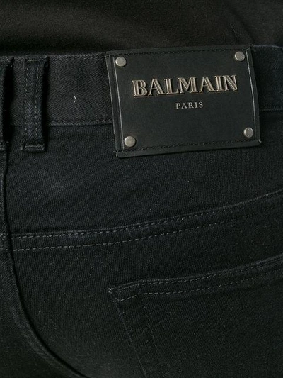 Balmain Skinny Jeans In Black