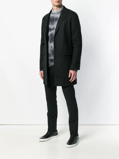 Shop John Varvatos Single Breasted Coat - Black