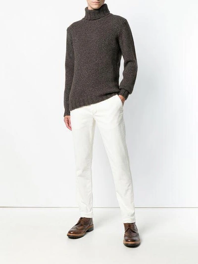 Shop Al Duca D'aosta Slim In White