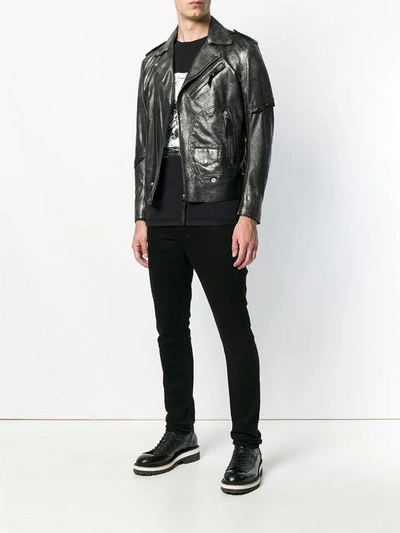 Shop Diesel L-ingran Biker Jacket - Black