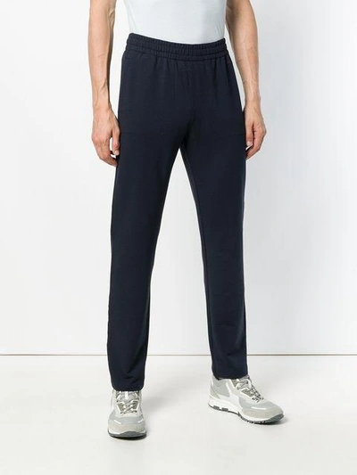 Shop Z Zegna Straight Leg Track Pants - Blue