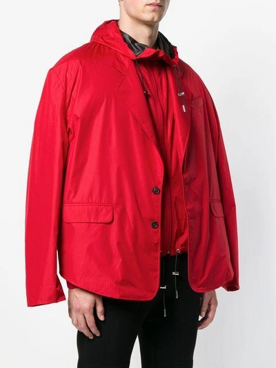 Shop Y/project Blazer Sports Hybrid Jacket In Red