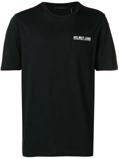 Shop Helmut Lang T-shirt Mit Logo In Black