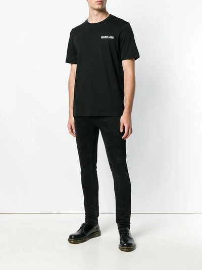 Shop Helmut Lang T-shirt Mit Logo In Black