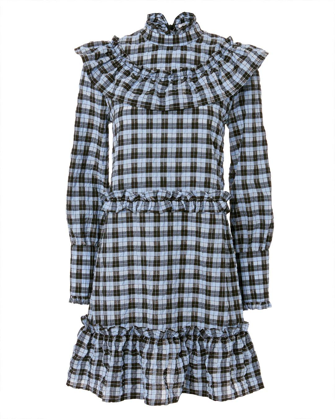 ganni charron mini dress