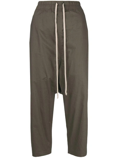 Shop Rick Owens Drkshdw Elasticated Waist Track Pants In Grey