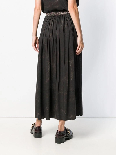 Shop Vivienne Westwood Anglomania Pleated Midi Skirt - Black