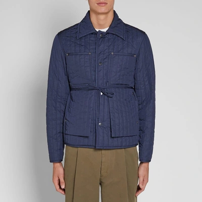 Shop Craig Green Quilted Worker Jacket In Blue