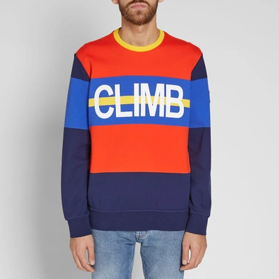 Shop Polo Ralph Lauren Hi-tech Climb Print Sweat In Blue