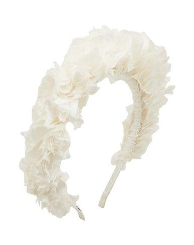 Shop Yunotme Hair Accessories In Ivory