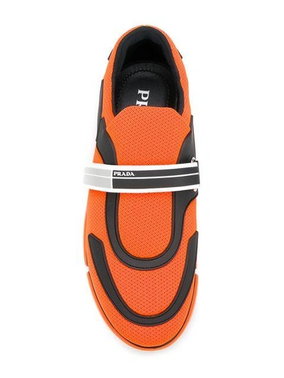 Shop Prada Running Sneakers - Orange