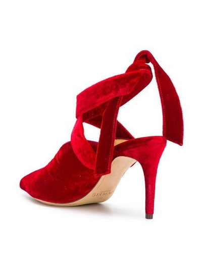 Shop Alexandre Birman Sally Tie Back Mules - Red