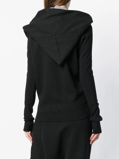 Shop Rick Owens Drkshdw Asymmetric Full-zip Hoodie In Black