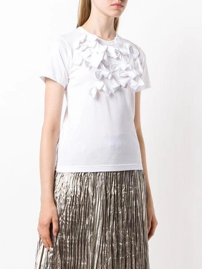 Shop Comme Des Garcons Girl Ruffles T-shirt In White