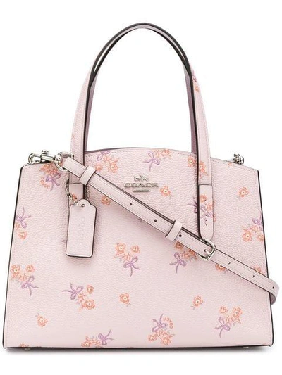 Coach Floral Print Tote Bag - Pink | ModeSens