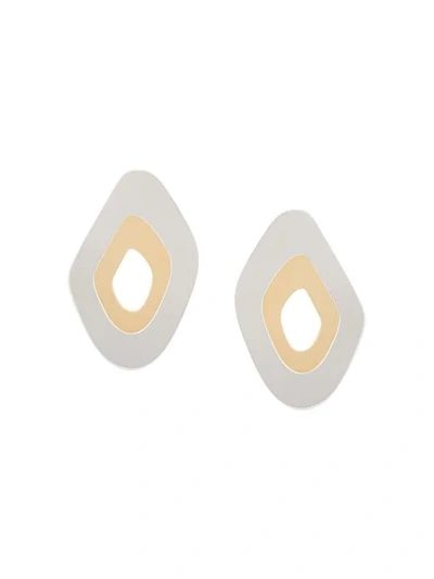 Shop Gaviria Orbit Earrings In Metallic