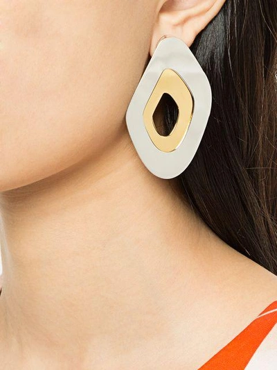 Shop Gaviria Orbit Earrings In Metallic