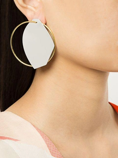 Shop Gaviria Neon Earrings In Metallic