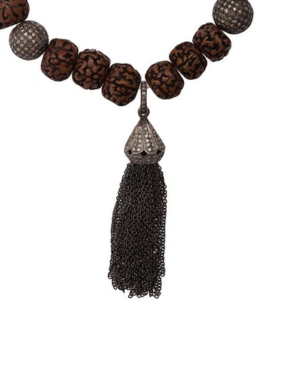 Shop Loree Rodkin Tassel Charm Bracelet In Brown